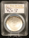 2014 シルバー 1 ドル PCGS MS70 野球殿堂入り ダリル ストロベリー サイン入り