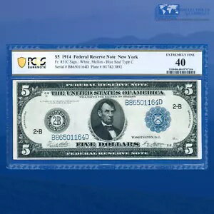 Fr.851c 1914 $5 5 ɥϢˮԷ˥塼衼PCGS XF 40 #01164