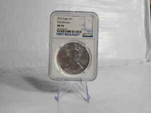 2019 P アメリカン シルバー イーグル ASE NGC ミント ステート 70 初回リリース 天びんはかり