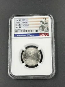 2023 P マリア トールチーフ アメリカン レディース AWQ 25c NGC MS 67 発行初日