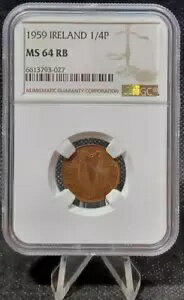 1959  ե 1/4d / 1/4 ե󥮥 192K ¤ NGC MS64 RB