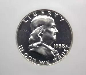 1958 プルーフ フランクリン シルバー ハーフダラー 50c NGC PF67 #003 ECC&C, Inc.