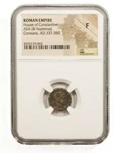 NGC ( F ) 󥹥 1 Υ AE4 (AD 337-350) FINE NGC Ancients ǧꥳ