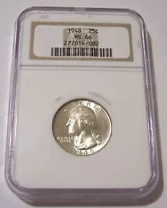 1948 ワシントン クォーター MS66 NGC