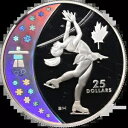2008 カナダ シルバー $25 プルーフ - バンクーバーオリンピック: フィギュアスケート NGC PF69 UCAM