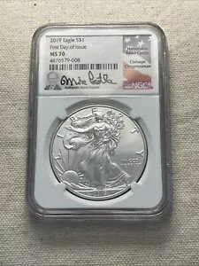2019 FDOI Certified MS 70 by NGC & マイク・キャッスル下院議員の署名