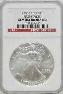 2006 NGC GEM UNC アメリカン シルバー 