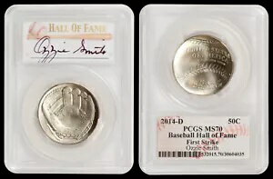 2014-D 50C 野球 PCGS MS70 ファーストス