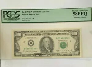1990 $100 FED RES *STAR* note˥塼衼 PCGS58 PPQ ο 9026 ˴ؤ