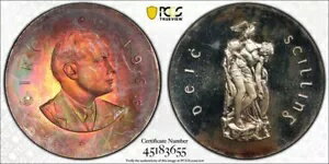 アイルランド シルバー プルーフ 1966 10 シリング イースター蜂起 PCGS PR65CAM 素晴らしい !