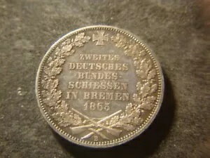 WORLD RESOURCE【KING店】の1865-B PCGS 本物の BU ドイツ連邦共和国 - ブレーメン ターラー シルバー コイン｜アングル3