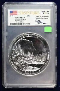 2010 ヨセミテ 5オンス シルバー クォ