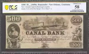 1850 ǯ $500 Ķ LA-105-G70a ˥塼 륤 PCGS 58 CH AU (333)