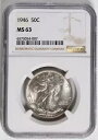 1946 P ウォーキング リバティ ハーフダラー NGC MS63 - 送料無料(3)