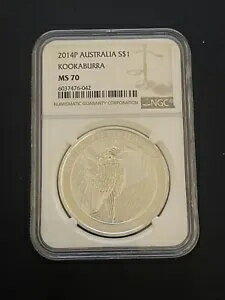2014 オーストラリア 1 オンス シルバーワライカワセミ NGC MS70