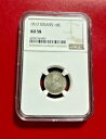 1917 海峡 10 セント NGC AU 58 ハイグレード(3)