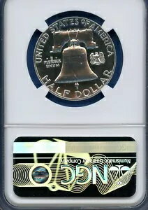 WORLD RESOURCE【KING店】の1962 P NGC PF68 フランクリン ハーフダラー 50c 米国造幣局 プルーフ 1962-P PR-68 ブラスト ホワイト｜アングル2