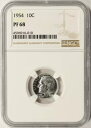 1954 プルーフ 10c ルーズベルト ダイム NGC PF68(3)
