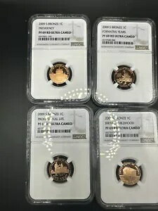 2009 リンカーン生誕 200 周年記念 1 セント プルーフ セット NGC PF69RD Ultra Cameo-4 セットが入手可能