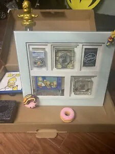 ロット 3 シルバー 0.999 コイン ザ シンプソンズ 2019-2020 ツバル $1 1オンス フレーム付きディスプレイ(3)