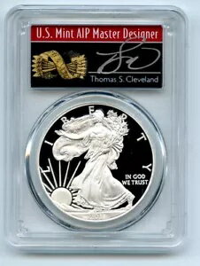 2011 W $1 プルーフ アメリカン シルバー イーグル 1オンス PCGS PR70DCAM トーマス クリーブランド アローズ