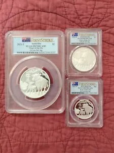 2021-P オーストラリア 牛年 3 コイン 