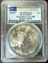 2018-P $2 オーストラリア クッカバラ 2オンス HR 999. シルバー アンティーク コイン PCGS MS70 FS?V7?