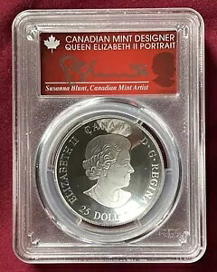 2019 $25 プルーフ シルバー アポロ 11 号 50th アニー PCGS PR70 RCM スザンナ ブラント