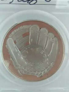 WORLD RESOURCE【KING店】の2014-P PCGS PR70DCAM 野球殿堂入り クレイグ ビジオ シルバー ダラー｜アングル3