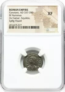  󥹥 AD 337-350 Bi Nummus NGC XF