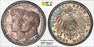ĴҤ롪 1910ǯ С ɥ ץ롼  磻ޡ ʥ 3 ޡ PCGS PR64 ᥪ