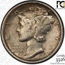 1921 マーキュリー ダイム AU ダメージ PCGS キー 日付 TrueView ゴールド シールド ハイグレード(3)