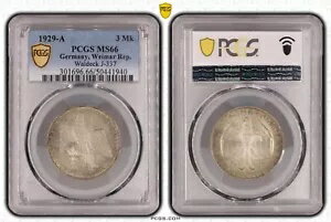  С 3 饤ҥޥ륯 1929 A ǥå PCGS MS66 餷 nswleipzig