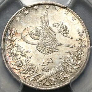 1892 PCGS MS 66 エジプト オスマン帝国 1 キルシュ 1293/17W コイン POP 1/0 (21040901C)