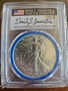 2021 W PCG MS 70シルバー イーグル タイ