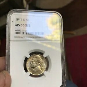 1944 D 5c MS66 5FS 美しく色調の表裏、