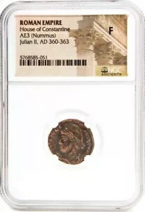 NGC FINE  AE2 / AE3 ꥢ̥ 2  (ض) AD 360-363 ȯ̾ AUGUSTUS