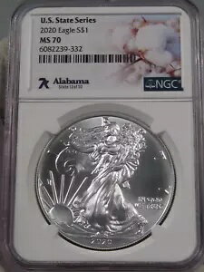 楽天WORLD RESOURCE【KING店】7k US ステート シリーズ 2020 シルバー アメリカン イーグル NGC MS70 