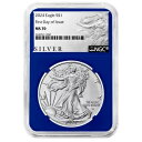 2024 $1 アメリカン シルバー イーグル NGC MS70 FDI ALS ラベル ブルー コア