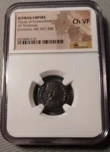 񥳥󥹥ƥΥβ AE4 (BI Nummus) 󥹥󥹡AD 337-350 NGC CH VF