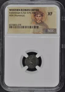 ƥ˥̥ 2 AD 375-392  AE4 (̥ॹ) NGC XF40