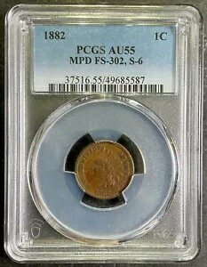 PCGS AU55 1882 ǥ إå  쥢 ǥå  ͥå ѡ FS-401 S-6 Ρ 6 ST