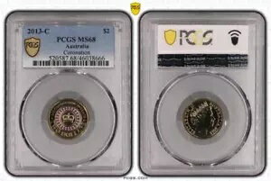 ȥꥢ 2013 ѡץ ͡ $2  C ߥȥޡ PCGS MS68 #8666