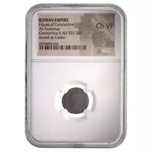 󥹥ƥ II  AE  (AD 317-361) NGC ǧ (CH-VF)