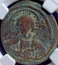 イエス・キリスト キング・オブ・キングス NGC ビザンチン認定古代コイン 1028-1042 AD