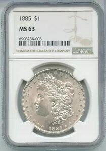 1885-P シルバー モーガン ダラー NGC MS63 フィラデルフィア造幣局 - SR908(3)