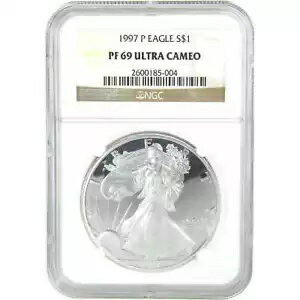 1997 P アメリカン シルバー イーグル PF 69 UCAM NGC プルーフ $1 SKU:CPC9590(3)