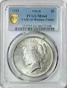 1923 P ピースダラー PCGS MS-64 VAM 1D- ウィスカー チーク