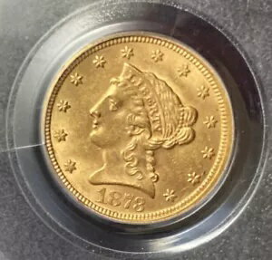 1873  $2.5 Хƥ PCGS MS62  3