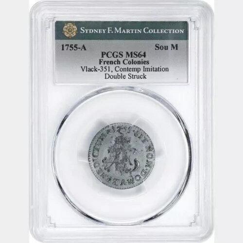 1755 ǯե󥹿̱ϻ塣¤ DBL Struck PCGS MS 64 Ex ɥˡ ޡƥ